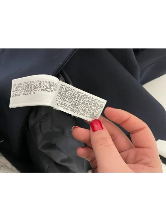 Zara Womens Vest M Blue Waistcoat Gold Buttons Double Breasted 8144/656 NWT - Picture 10 of 15